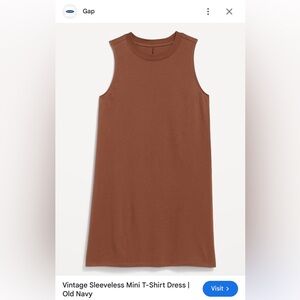 Old Navy Chocolate Brown T-Shirt Dress